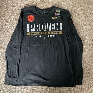 Nike 2016 Clemson Tigers National Championship Official Locker Room shirt